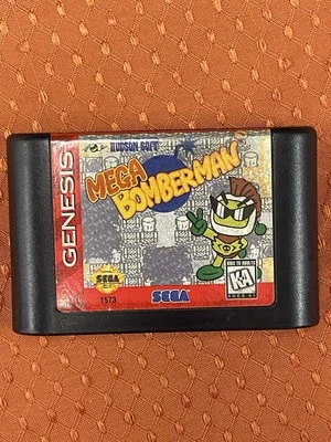 Mega Bomberman (Sega Genesis, 1994) Authentic Game Cartridge Only Tested Works - Image 1 of 4