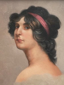 BEAUTIFUL OLD PORTRAIT EROTIC FEMALE - ENGLISH PAINTER - OIL FRAMED OFFER - Picture 1 of 5