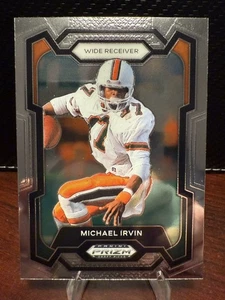 Michael Irvin-2024 Panini Prizm Draft Picks #33 Miami Hurricanes NCAA Cowboys - Picture 1 of 2