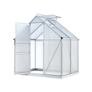 Green Fingers Greenhouse Aluminium Polycarbonate Premium Garden Storage Shed - Picture 1 of 8
