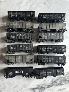 Lotto di 12 auto a carbone scala HO Baltimora e Ohio - Foto 1 di 5