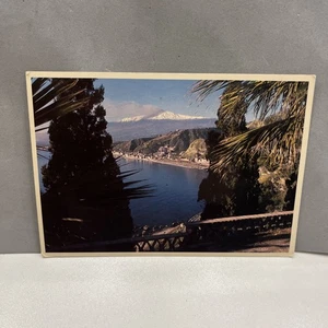 FARBKARTE SAMMLUNG TAORMINA PANORAMA AUF GÄRTEN UND DEN ETNA  - Bild 1 von 2
