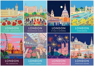 Ravensburger Vintage London Iconic 1000 Piece Jigsaw Puzzles for Adults and Kids - Picture 1 of 6