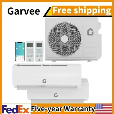 20000 BTU Dual Zone Mini Split AC/Heating Ductless Split Air Conditioner R454B - Image 1 of 4