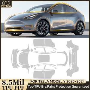 For Tesla Model Y 2020-2024 Full Car Kit Precut Paint Protection Film Matte PPF - Picture 1 of 21