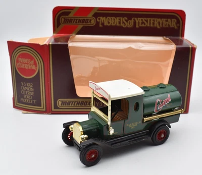 Matchbox MoY Yesteryear Y3 1912 Ford Model T Tanker Castrol green. England. box - Image 1 of 4