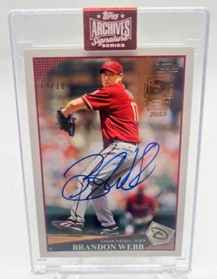 2023 Topps Archives Signature Series #140 Brandon Webb autograph /18 - Image 1 of 4