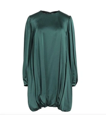 Vestido Rochas Paris Mujer Talla 38 Verde Manga Larga Globo Hecho en Italia NUEVO Foto 1 de 4