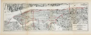 1929  NEW YORK - MANHATTAN  Map ORIGINAL  PROPOSED BRIDGES TUNNELS HIGHWAYS - Picture 1 of 5