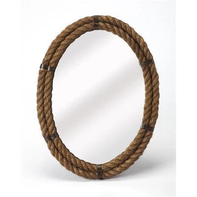 Butler Specialty Company Darby Oval Rope Wall Mirror - Image 1 of 3