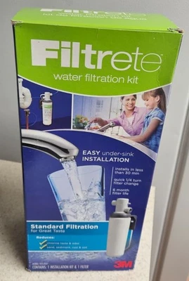 Filtrete Water Filtration Kit Easy Installation Under The Sink White USA Seller - Image 1 of 3