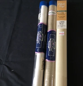 LOT OF 3 ASSORTED CROSS-STITCH LINEN FABRIC 28COUNT - Picture 1 of 2