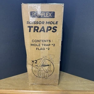 Mole Trap Scissor 2 Pack, Upgraded Mole Traps for Lawns That Kill Best, Galvaniz - Picture 1 of 5