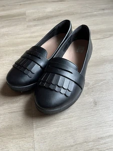 Scarpe mocassino Fitflop Vianne taglia 6 casual sportive tonificanti flat nere scarpe slip on - Foto 1 di 8