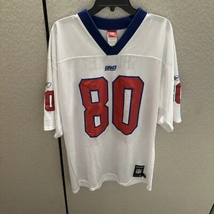 Vintage Jeremy Shockey New York Giants Jersey Mens Large #80 White Reebok NFL - Picture 1 of 13
