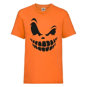 Halloween Pumpkin Wink Kids T-Shirt - Picture 1 of 2