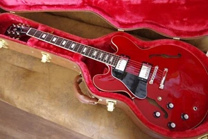 Gibson lefthand Linkshänder ES-335 Cherry figured red Rot Neuwertig - Bild 1 von 18