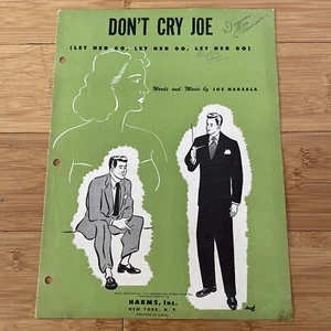 Vintage Sheet Music - Don't Cry Joe (Let Her Go, Let Her Go) - 1949 Joe Marsala - Picture 1 of 6