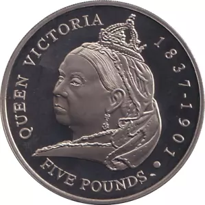 2001 £5 Coin QUEEN VICTORIA - Picture 1 of 2