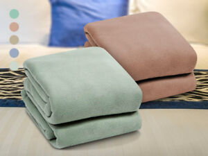 Luxuria Home Micro Plush Warm Fleece Soft Blanket - 5 Colors