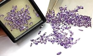CZ Purple Color Sapphire Faceted Marquise Lot For Jewelry Use DIY Lustrous Stone
