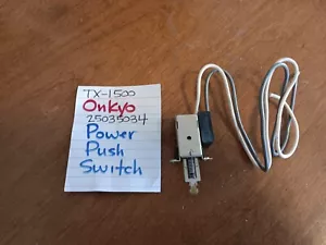 📈ONKYO 25035034 POWER PUSH SWITCH TX-1500 RICEVITORE STEREO ⚡️ - Foto 1 di 4