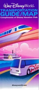 Folleto de recuerdo de la guía de transporte de Walt Disney World - Imagen 1 de 3