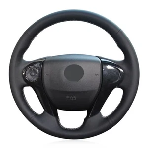Hand-sewn Nappa Leather Steering Wheel Cover for Honda Accord 9 / Crosstour 2013 - Picture 1 of 9