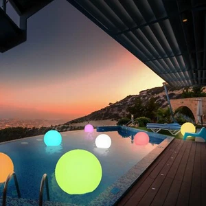 20 Zoll verschiedene LED Kugel batteriebetrieben kabellos SCHWIMMENDE POOLLEUCHTE Zubehör - Bild 1 von 9