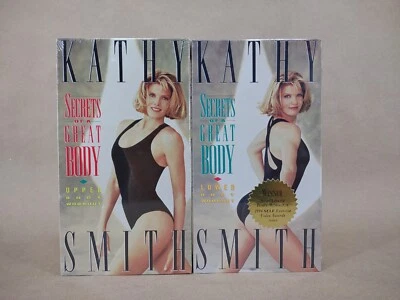 Kathy Smith Secrets Of A Great Body Upper & Lower Body Vol 1 & Vol. 2 VHS NEW Foto 1 de 4