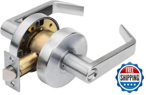 Grade 2 Commercial Duty Privacy Lever Door Lock, ADA, Satin Chrome Finish - Picture 1 of 7
