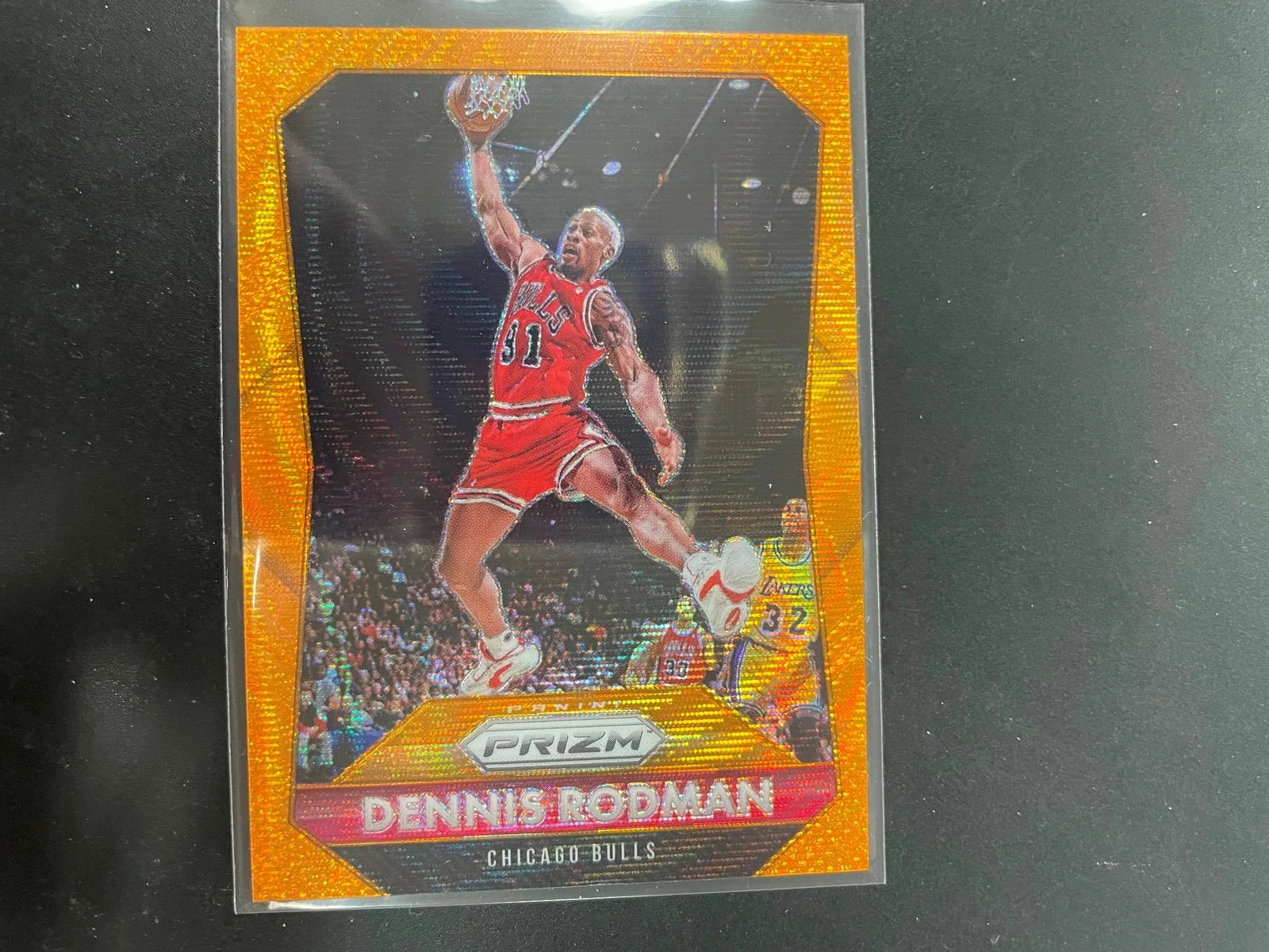 Dennis Rodman 2015-16 Panini Prizm Orange Wave Prizm #245 Chicago Bulls H27