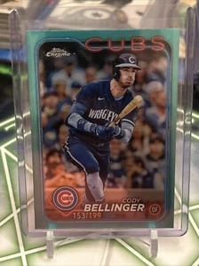 CODY BELLINGER | 2024 Topps Chrome | #232 Aqua Refractor /199 | Chicago Cubs - Imagen 1 de 2