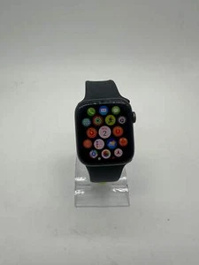Unlocked Apple Watch Series 5 44MM Aluminum Black Sport Band MWW12LL/A Broken - Zdjęcie 1 z 4