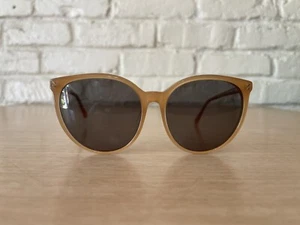 Stella McCartney SC0086SA 004 Sunglasses Unisex Tan Black Lenses 58-16-150 Italy - Picture 1 of 10