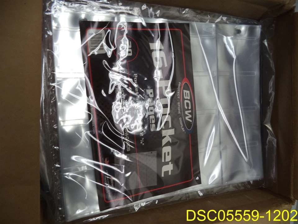 20 BCW Pro 16 Pocket Mini Trading Card Album Pages for X-wing and Armada Upgrade