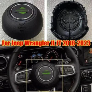 Driver Side Steering Wheel Horn Button Cover For Jeep Wrangler JL JT 2018-2023 - Bild 1 von 4
