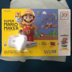 Nintendo Wii U Super Mario Maker Console 30th set + Mario kart 8 Monster Hunter