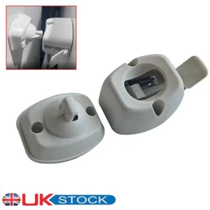 Door Retainer Catch White Plastic FOR Coachman Elddis Caravan Motorhome UK - Picture 1 of 8