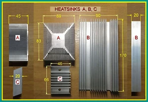 ..3 ALUMINIUM HEATSINKS small / medium sizes (06N) - Picture 1 of 1