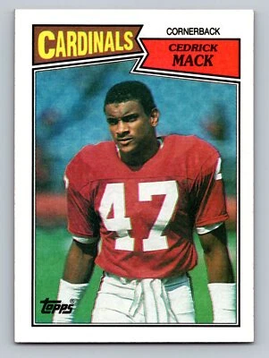 1987 Topps #338 Cedric Mack  RC Rookie St. Louis Cardinals - Image 1 of 2