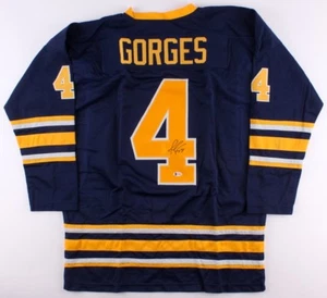 Josh Gorges Signed Buffalo Sabres Jersey (Beckett COA) NHL Career 2005–2018 - Picture 1 of 5