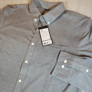 NWT Western Rise Men's Large Limitless Merino Wool blend Shirt Wicking Concrete - Picture 1 of 11