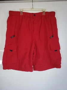 Abercrombie Fitch Cargo Shorts rot y2k Utility Herren 34 Fallschirmjäger  - Bild 1 von 21