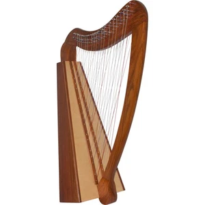38 STRINGS HARP PRO QUALITY SOLID ROSEWOOD IRISH CELTIC CROSS STRUNG - Picture 1 of 7