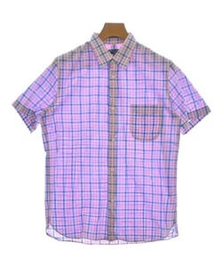 Comme Des Garcons Homme Checked Casual Shirt Pink Blue White M Used - Picture 1 of 8