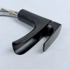 Miseno MNO5882LFB Cascade Single Hole Bathroom Faucet, Matte Black - Picture 1 of 5