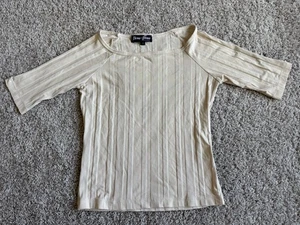 VINTAGE Y2K Bisou-Bisou Michele Bohbot Paris Chic Art Deco Top Sz S SOLDOUT - Picture 1 of 4