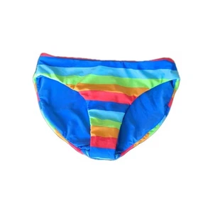 Art Class Kids Swim bikini Bottoms Blue/Rainbow reversible Size XL (14/16) - Picture 1 of 4