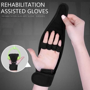 Anti-Spasticity Finger Rehabilitation Auxiliary Gloves Finger Fix New- W4D8 - Picture 1 of 12